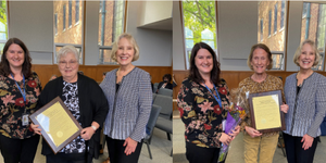 Margene Becker and Barbara Alexander w/ Board Chair Corinne Pierog and Preservation Planner Julia Thavong 