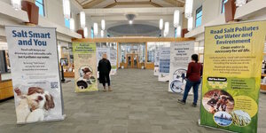 The "Smart Salt and You" Traveling Exhibit is now on the 2nd floor of the Gail Borden Main Library