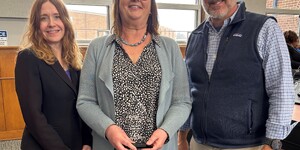 Jodie Wollnik, Director of the Kane County Environmental & Water Resources Department​, Anne Wilford, Stormwater Management, Rick Williams, County Board member and Development Committee Chairman 
