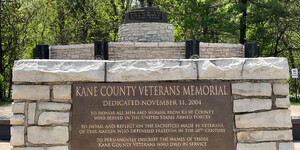 Kane County Veterans Memorial located at the Kane County Government Center campus in Geneva. 