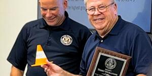 OEM Director Scott Buziecki with Terry Ostrander