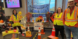 Kane County Division of Transportation (KDOT) worked hard on its award-winning booth in this year's Halloween Spooktacular.