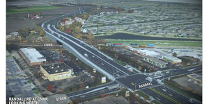 Visual of the Randall Road and Hopps Road Rail and Intersection Project 