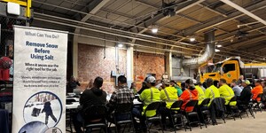 Around 30 snow plow operators and public works professionals gathered at KDOT for an annual workshop on safer, more efficient salt use.