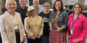 Members of the Kane County Jobs Committee along with Kathy Gilmore, President of the Valley Industrial Association 